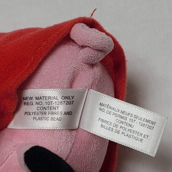 TY Peppa Pig Plush Holding Teddy Bear Beanie Baby 6” 2015 Pink Pig - Picture 8 of 10